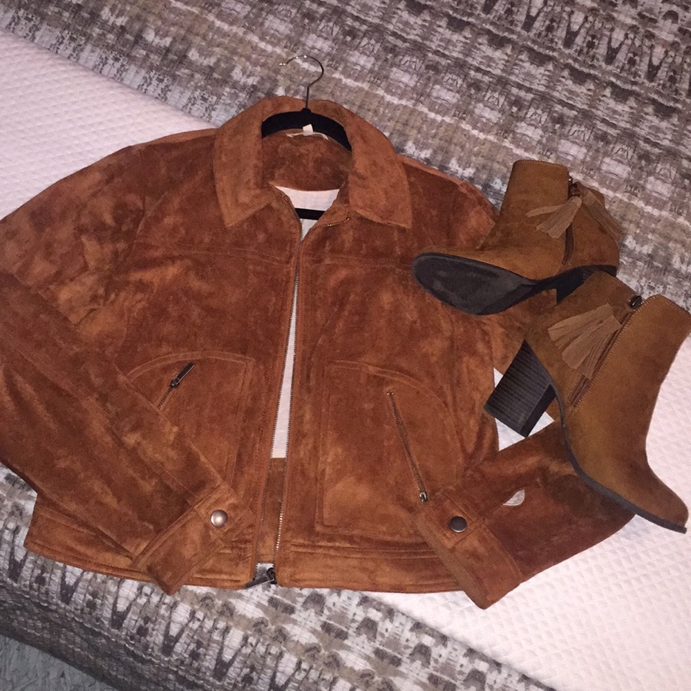 NWOT Faux Suede Blazer jacket